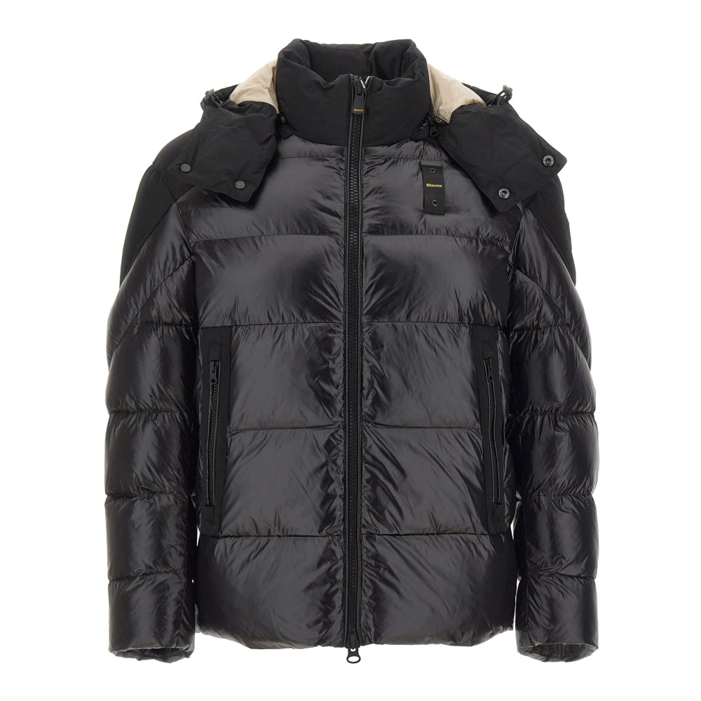 VAN GRAAF Blauer Herren Schwarz Puffer Jacke Polyamid Extra Groß - Bild 8