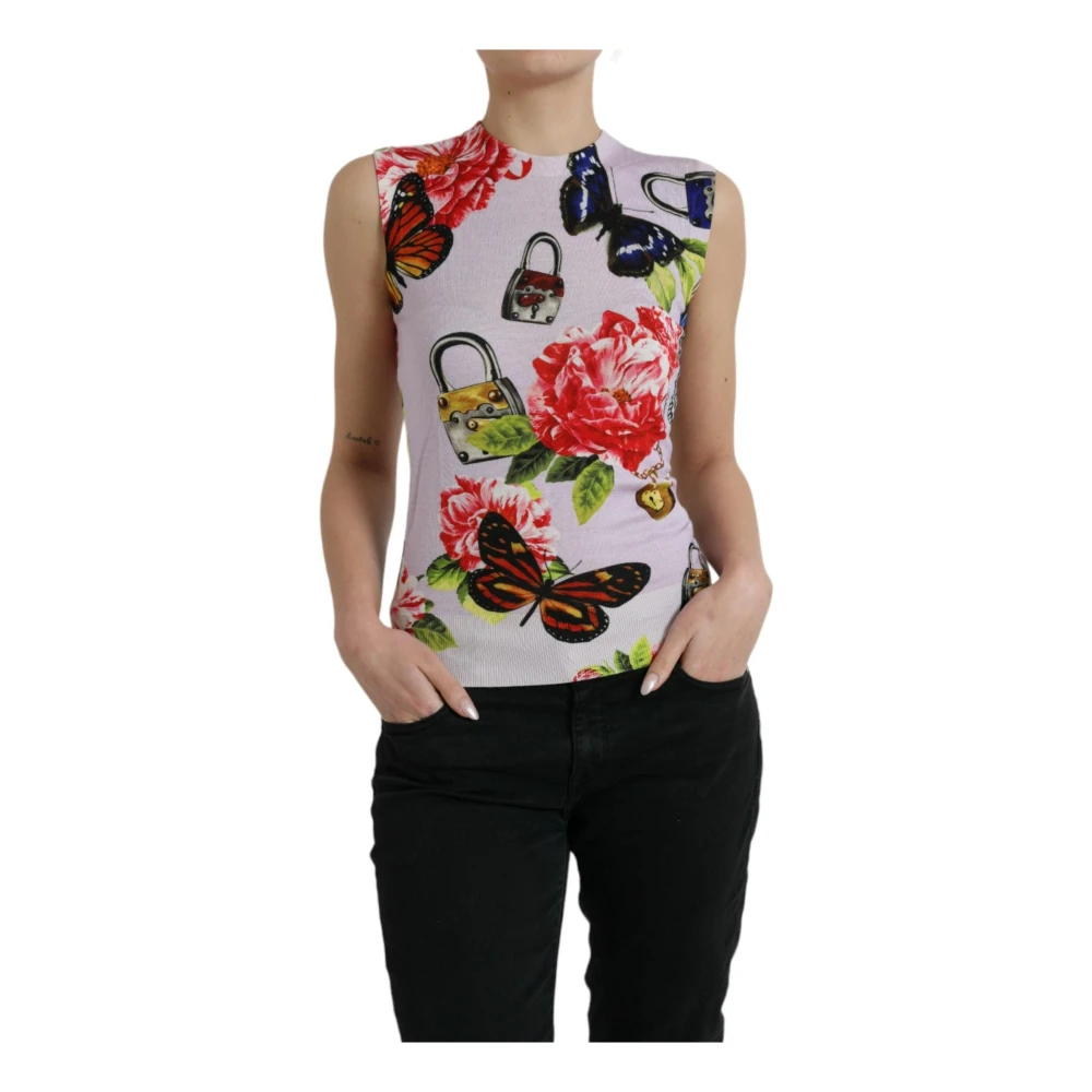 Dolce & Gabbana Damen Multicolor - Ärmellose Oberteile - Tops - Mehrfarbig - Xs