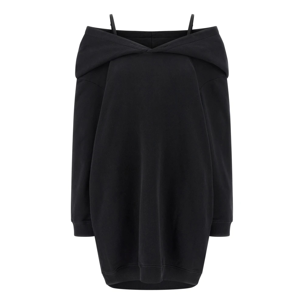 Mm6 Maison Margiela Damen Schwarz - Sweatshirt-Kleid - Dresses - K - M