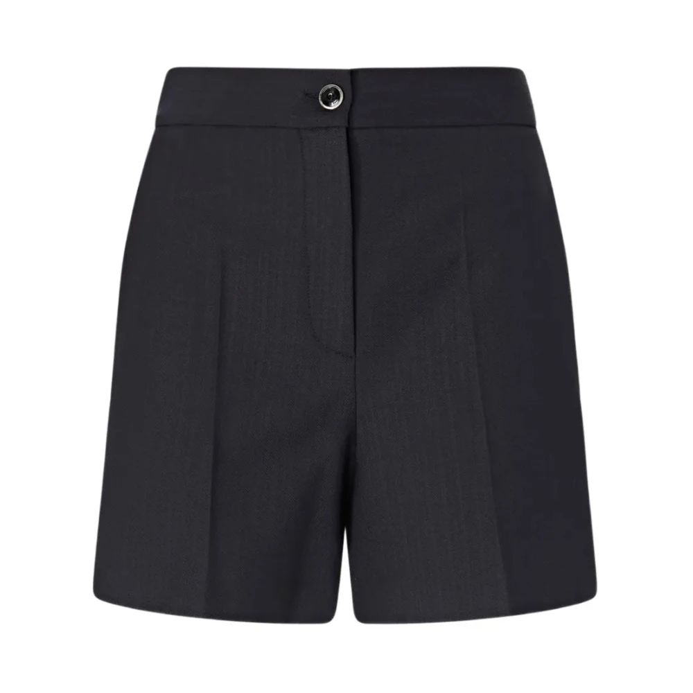 Pinko Damen Blau - Schneiderliche Shorts Aus Einem Stretchigen Wollmix - 40 - Bild 5