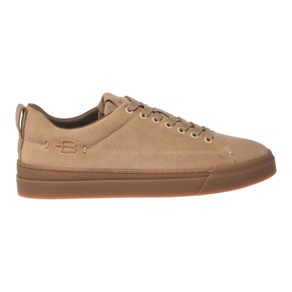 Baldinini Herren Braun - Suede Sneaker - Shoes - 44 Eu