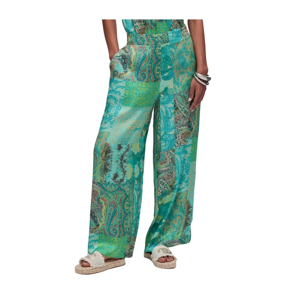 Liu Jo Damen Grün - Palazzo Hose - Trousers - S