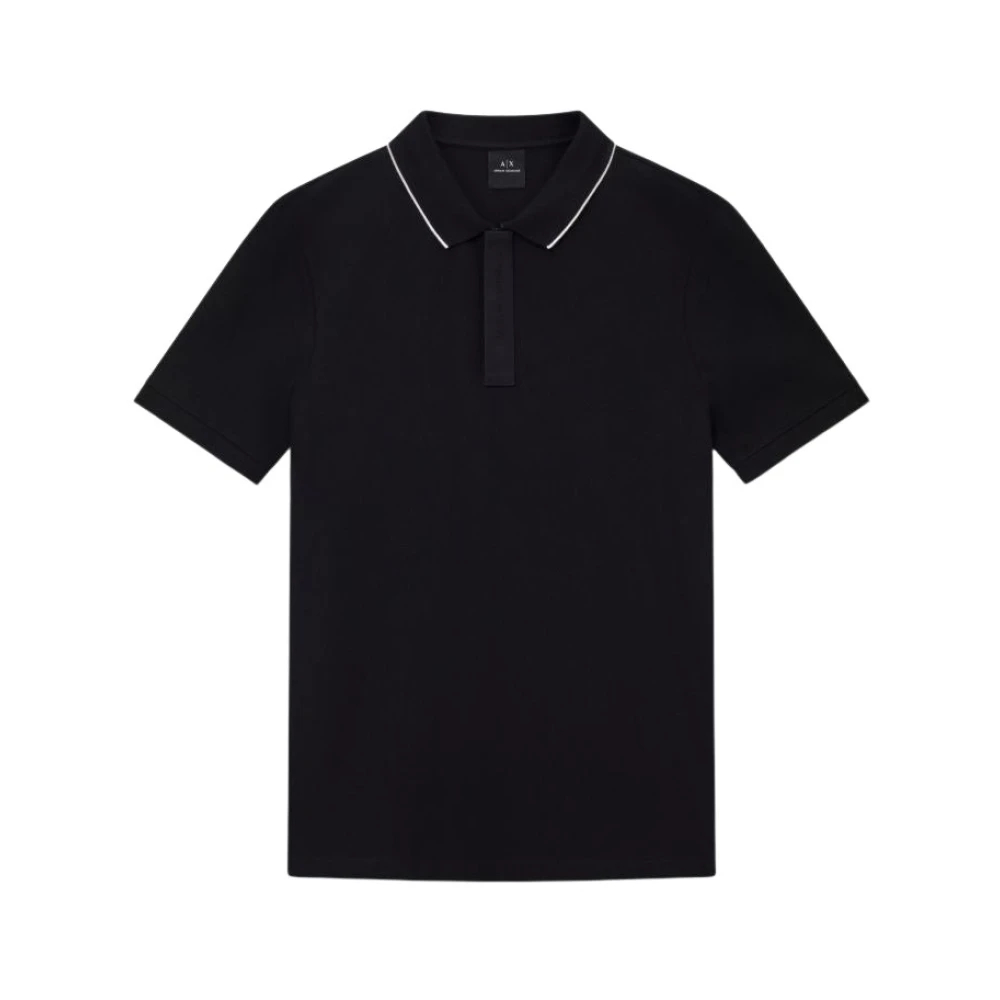 Armani Exchange Herren Schwarz - Polo Shirt - Tops - K - 2XL