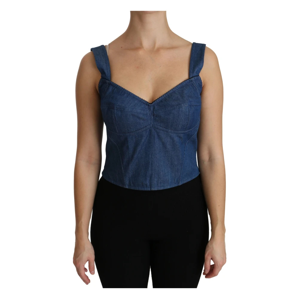 Dolce & Gabbana Damen Blau - Ärmellose Oberteile - Tops - 2XS