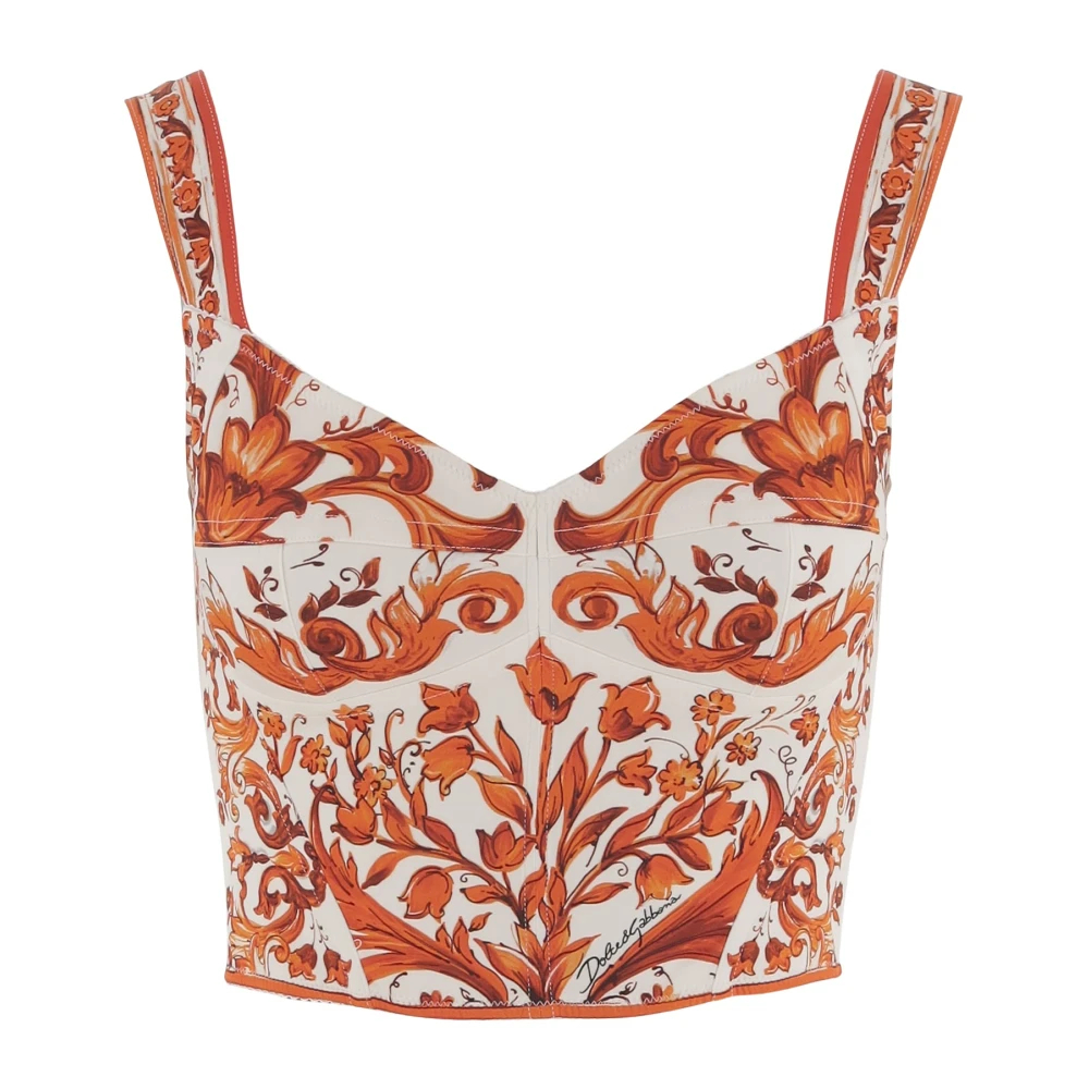 Dolce & Gabbana Damen Multicolor - Ärmellose Oberteile - Tops - Mehrfarbig - S