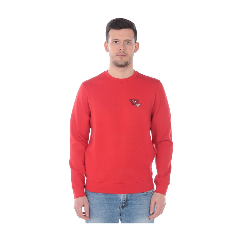 Emporio Armani Herren Rot - Sweatshirt Hoodie - Sweatshirts & Hoodies - S