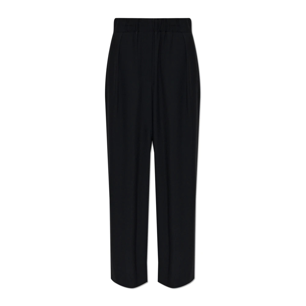Jil Sander Damen Schwarz - Weite Hose - Trousers - K - M