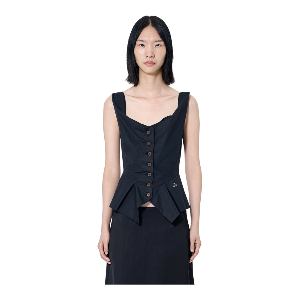 Vivienne Westwood - Monday Vest - Blouses & Shirts - Damen - Schwarzk - L