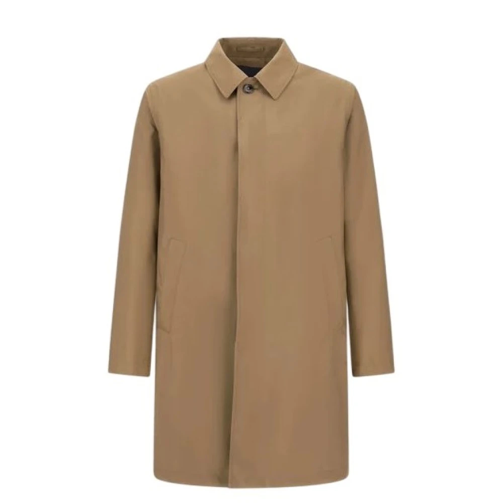 Herno Herren Beige - Einreihiger Mantel - Coats - M