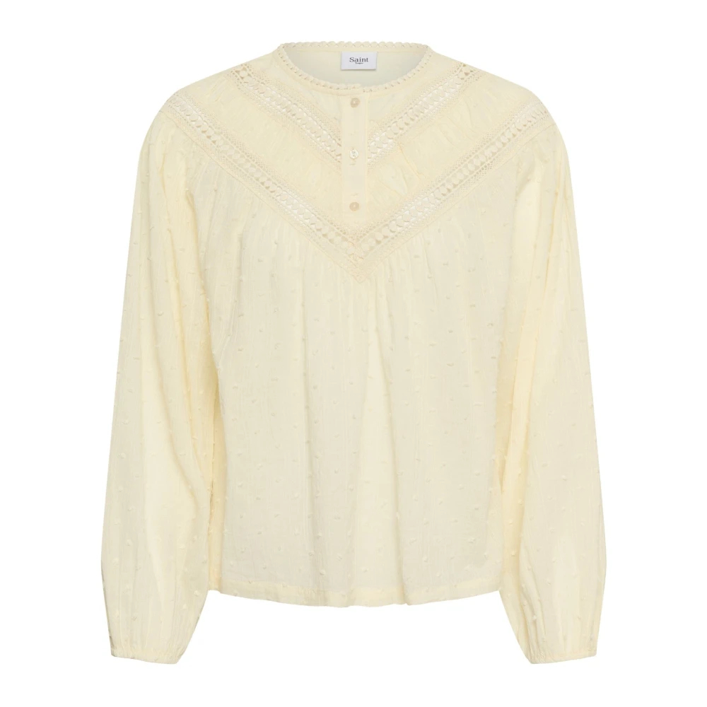 VAN GRAAF Saint Tropez Damen Gelb Bluse Tuttisz Baumwolle Klein - Bild 3