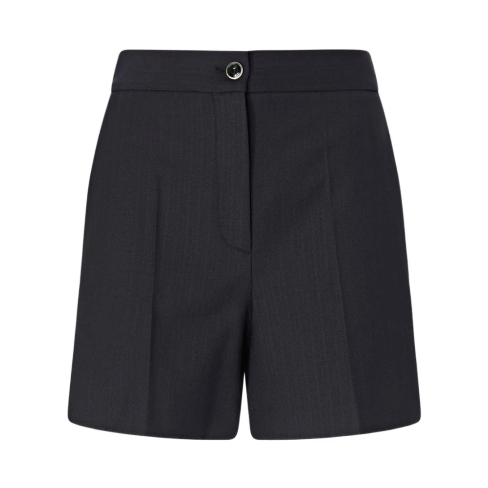 Pinko Damen Blau - Schneiderliche Shorts Aus Einem Stretchigen Wollmix - 40 - Bild 9