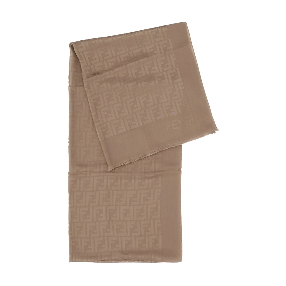 Fendi Damen Beige - Ff Stole - Accessories - One Size