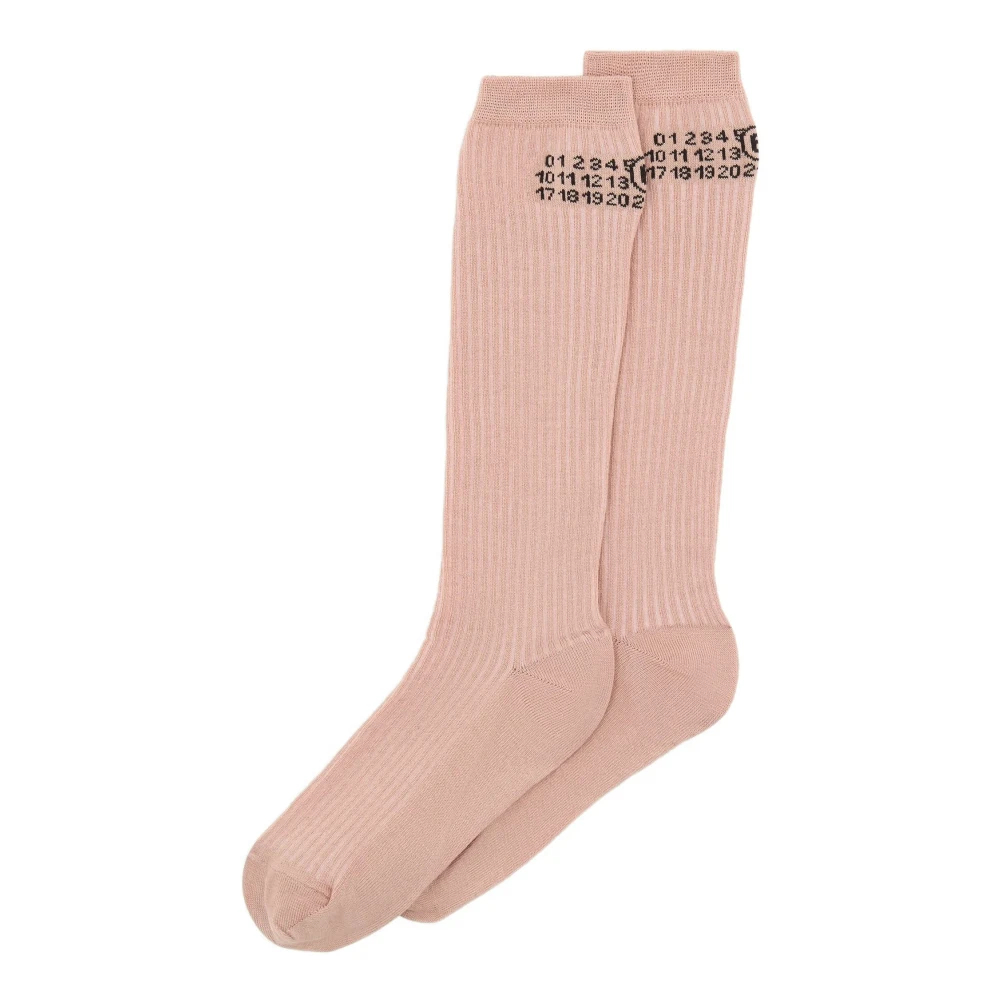 Mm6 Maison Margiela Damen Rosa - Bootleg Socken - Underwear - M
