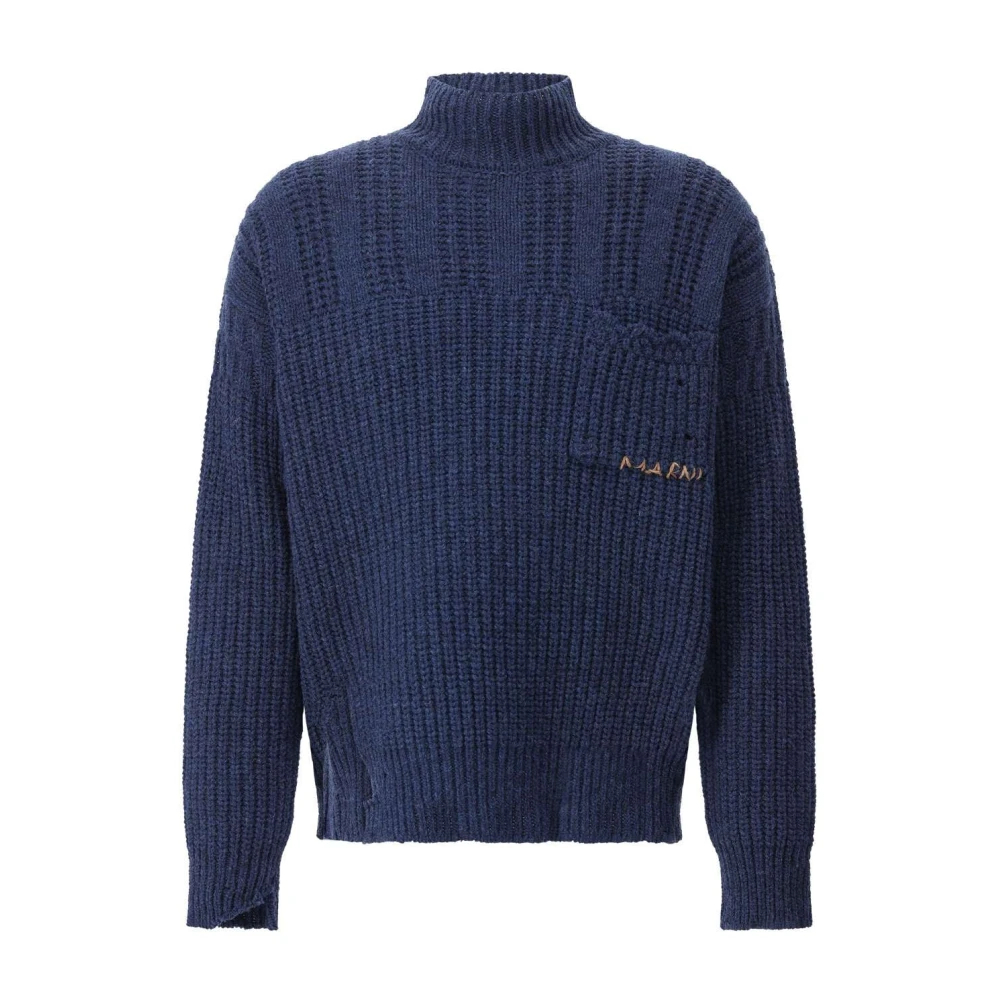 Marni - Rollkragenpullover - Knitwear -Herren -Blau -Xl