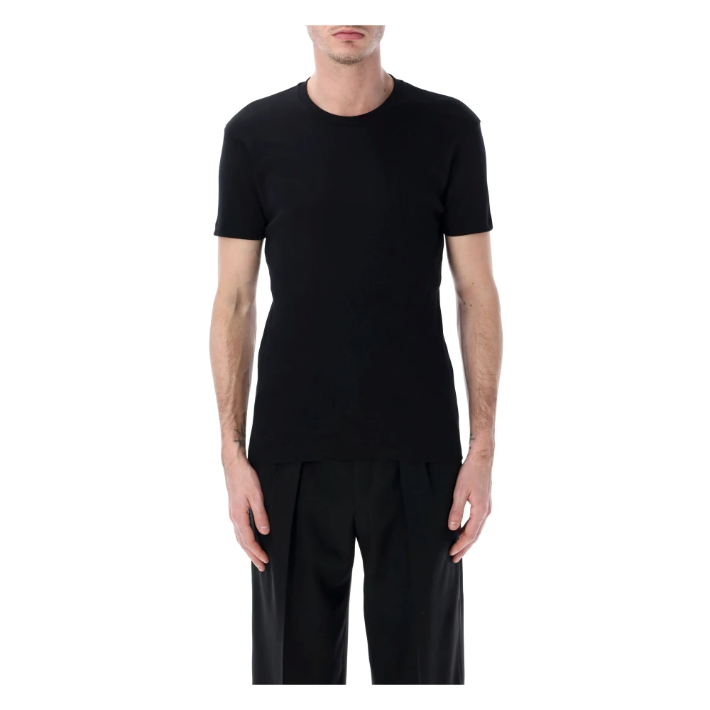 Tom Ford - Short Sleeve Tee Perforated - Tops - Herren - Schwarzk - Xl