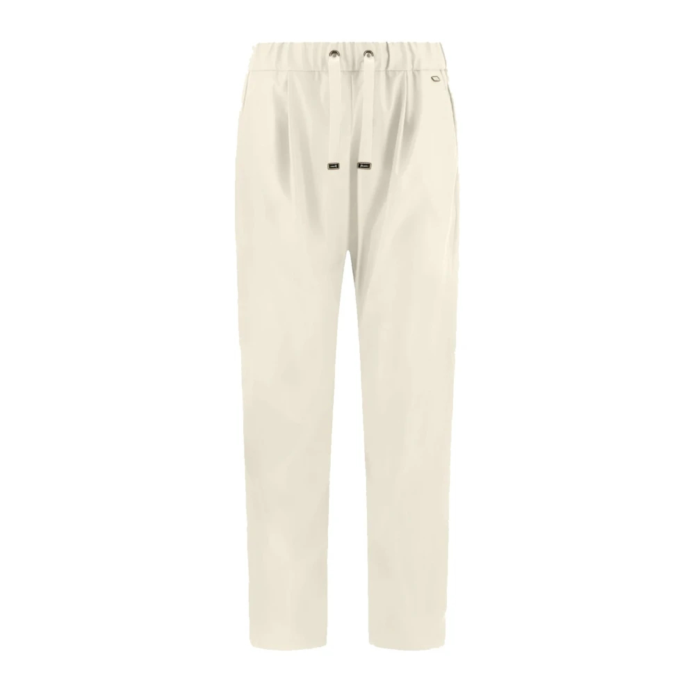 Herno Damen Beige - Faux Leather Pants - Trousers - 3XL