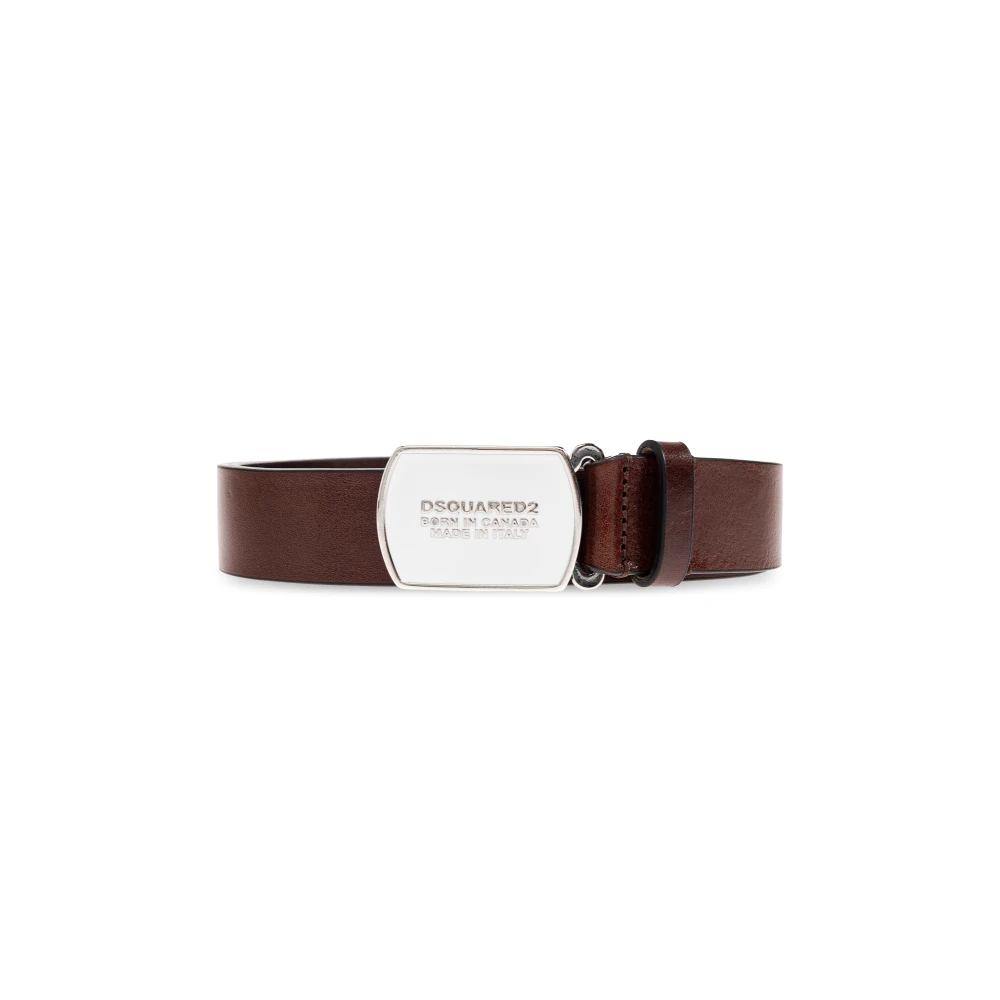 Dsquared2 Herren Braun - Leather Belt - Accessories - 90 Cm