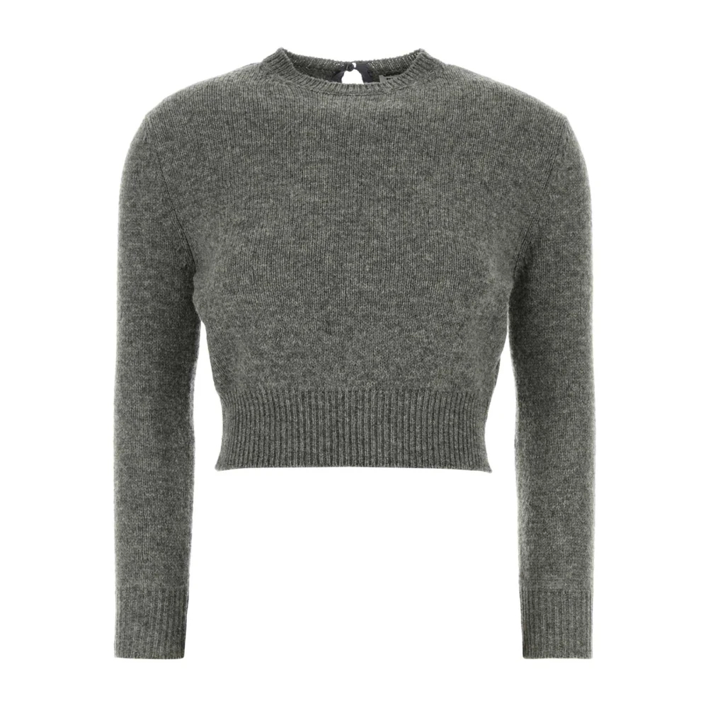 Jil Sander Damen Grau - Wollmischpullover - Knitwear - M