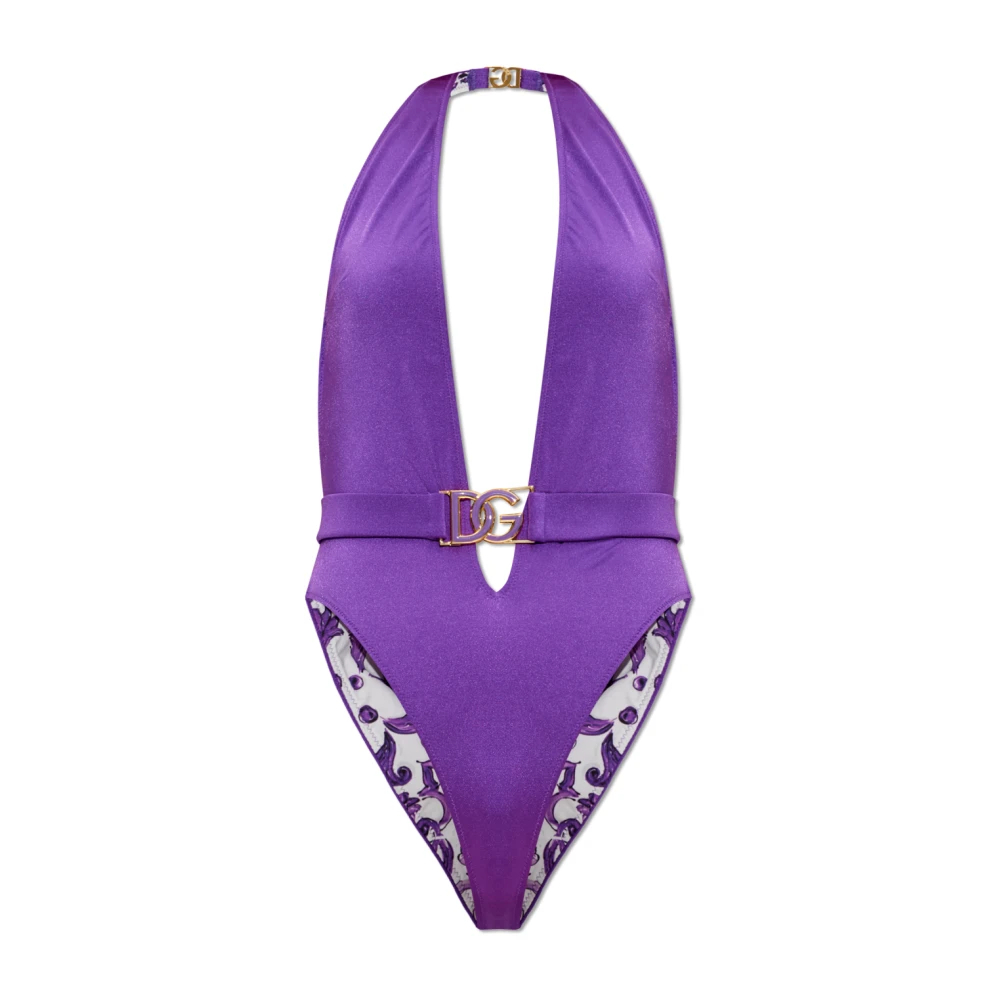 Dolce & Gabbana Damen Violett - Badeanzug - Swimwear - Lila - M