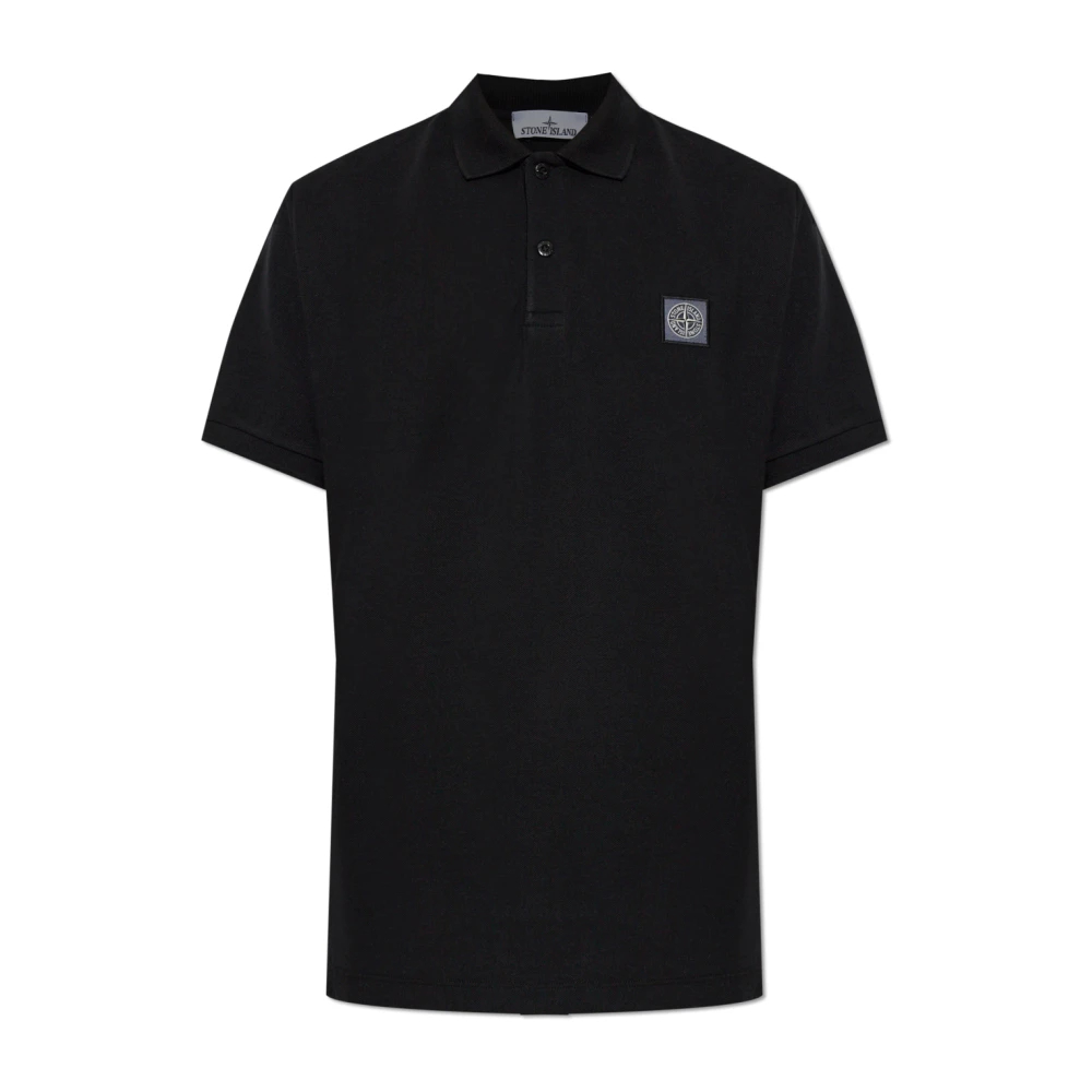 Stone Island Herren Schwarz Poloshirt, Gr. L - Bild 3