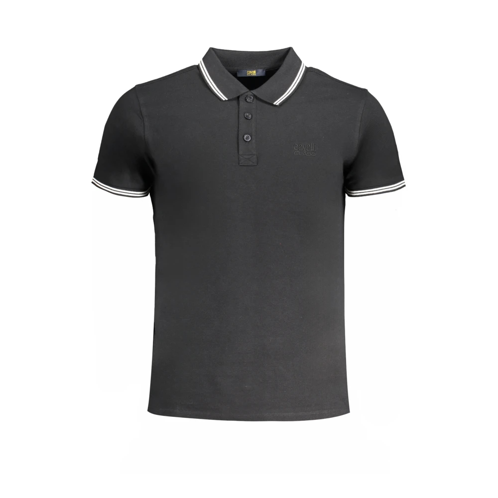 Cavalli Class - Kurzärmeliges Polohemd - Tops - Herren - Schwarzk - Xl