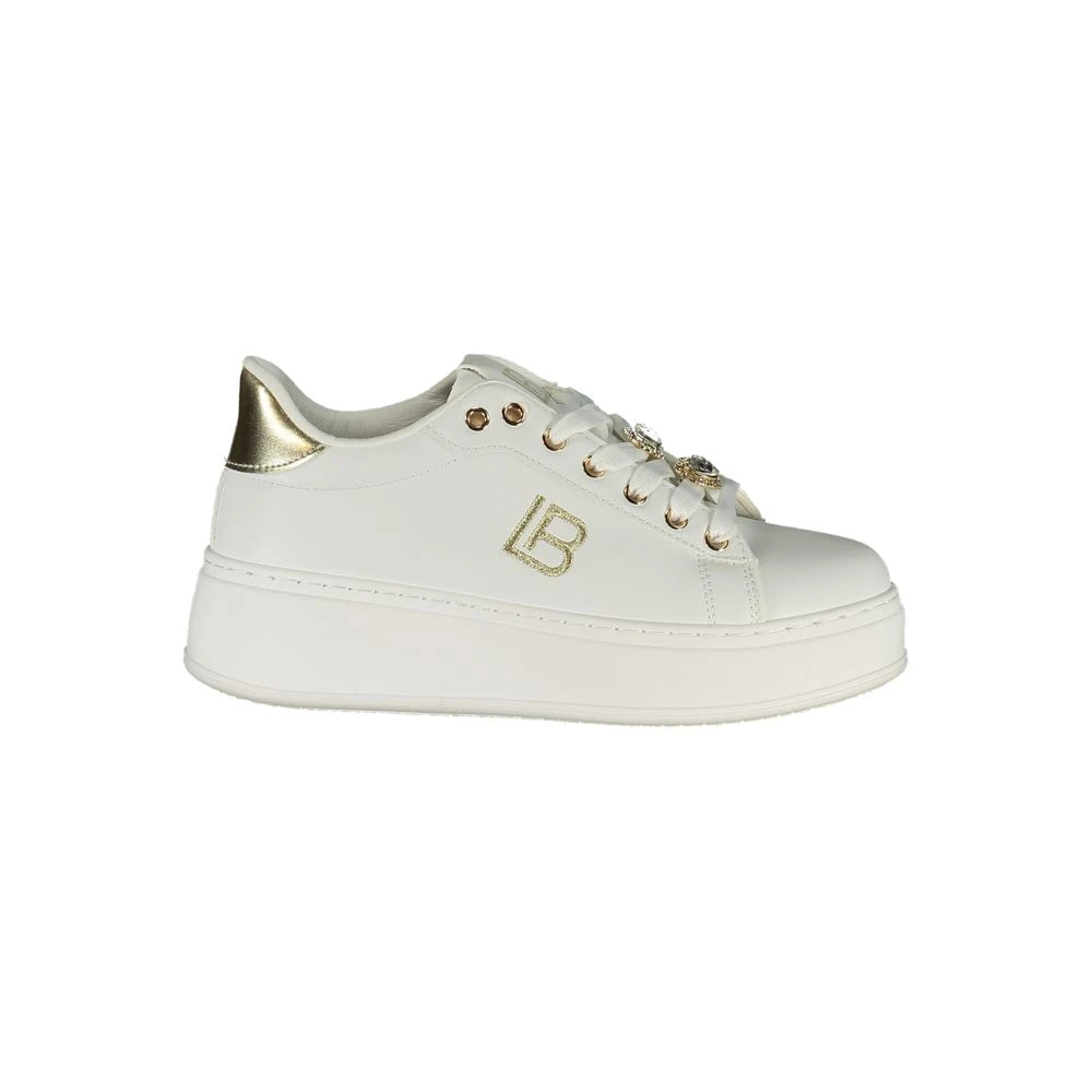 Laura Biagiotti Damen Weiß - Embroidered Sneaker - Shoes - 39 Eu