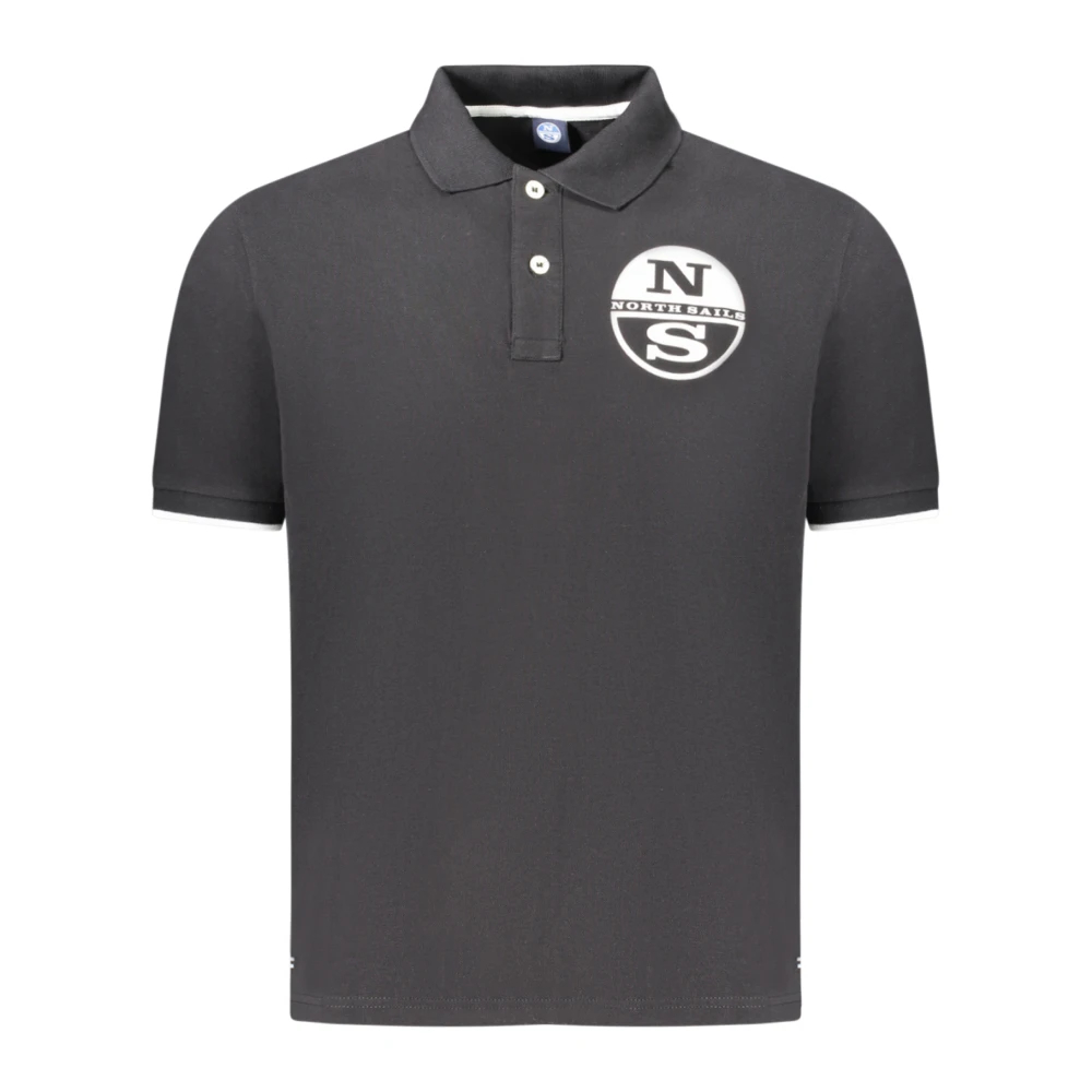 North Sails Herren Schwarz - Kurzärmeliges Polohemd - Tops - K -Xl