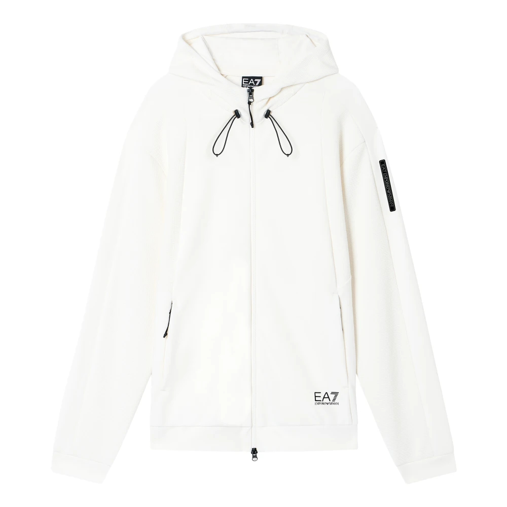 Emporio Armani Ea7 Herren Weiß - Zip-Throughs - Sweatshirts & Hoodies - Xs