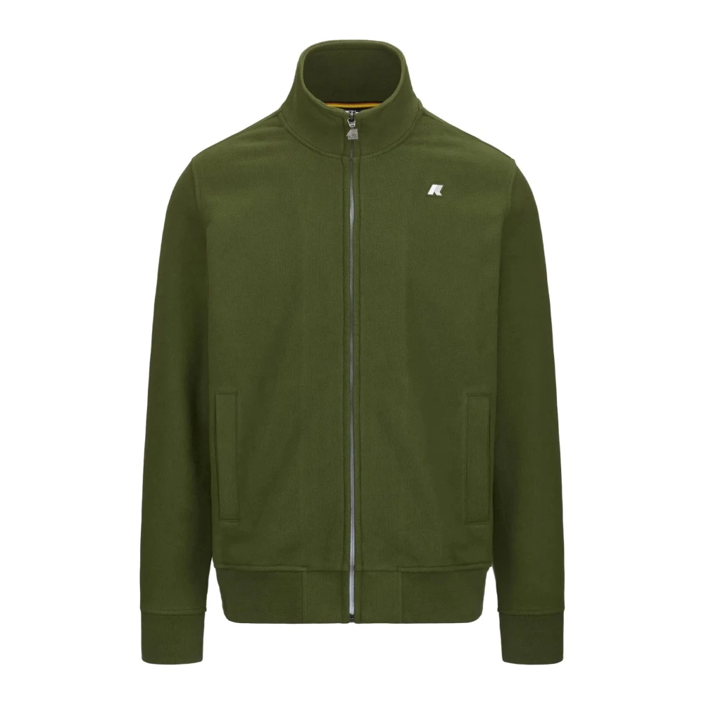 K-Way Herren Grün - Baumwollmischung Kapuzenjacke - Sweatshirts & Hoodies - L