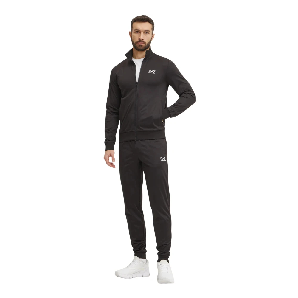 Ea7 Emporio Armani Herren Schwarz Jogginganzug 8Npv65 Pjhcz 1200 Regular Fit - Image 3