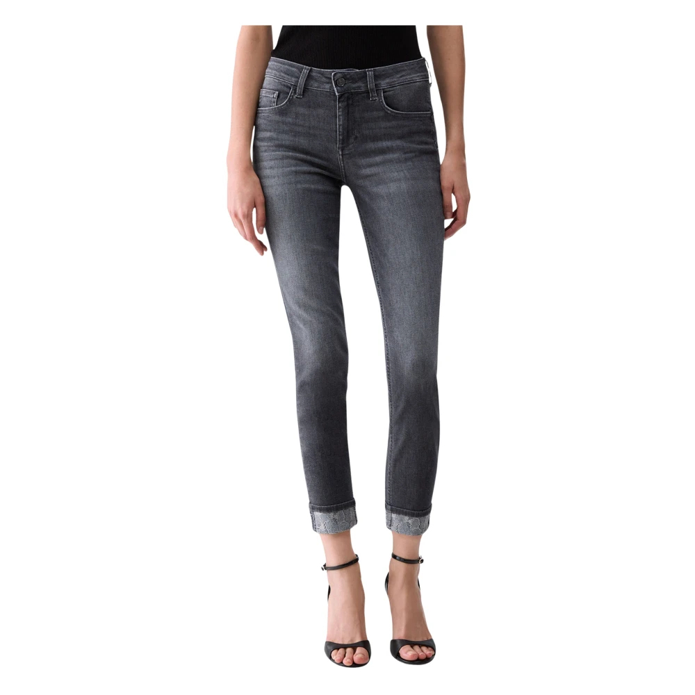 Liu Jo Damen Grau Jeans Uf6006 D0305 Regular Fit - Bild 2