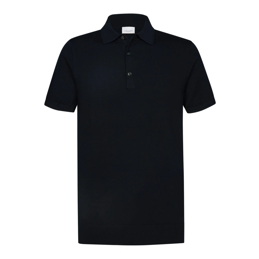 Profuomo Gestricktes Poloshirt Marine Blau Dunkelblau Größe S - Bild 6