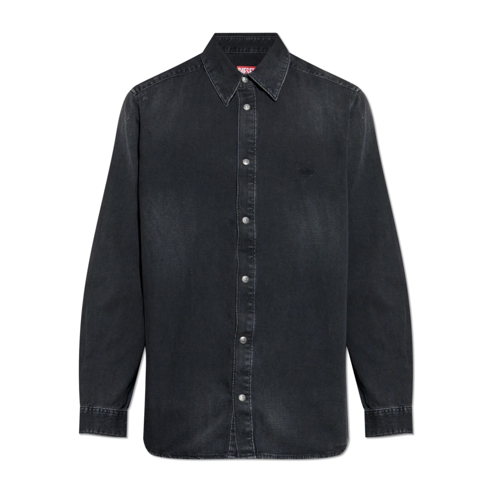 Diesel Herren Schwarz - Denim Hemd D-Simply - Shirts - K -2Xl