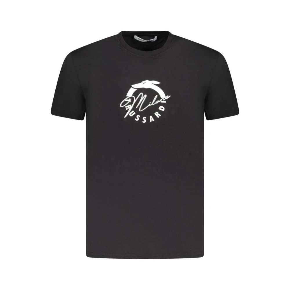 Trussardi Herren Schwarz - Es Baumwoll T-Shirt Urbaner Stil - Tops - K -2Xl