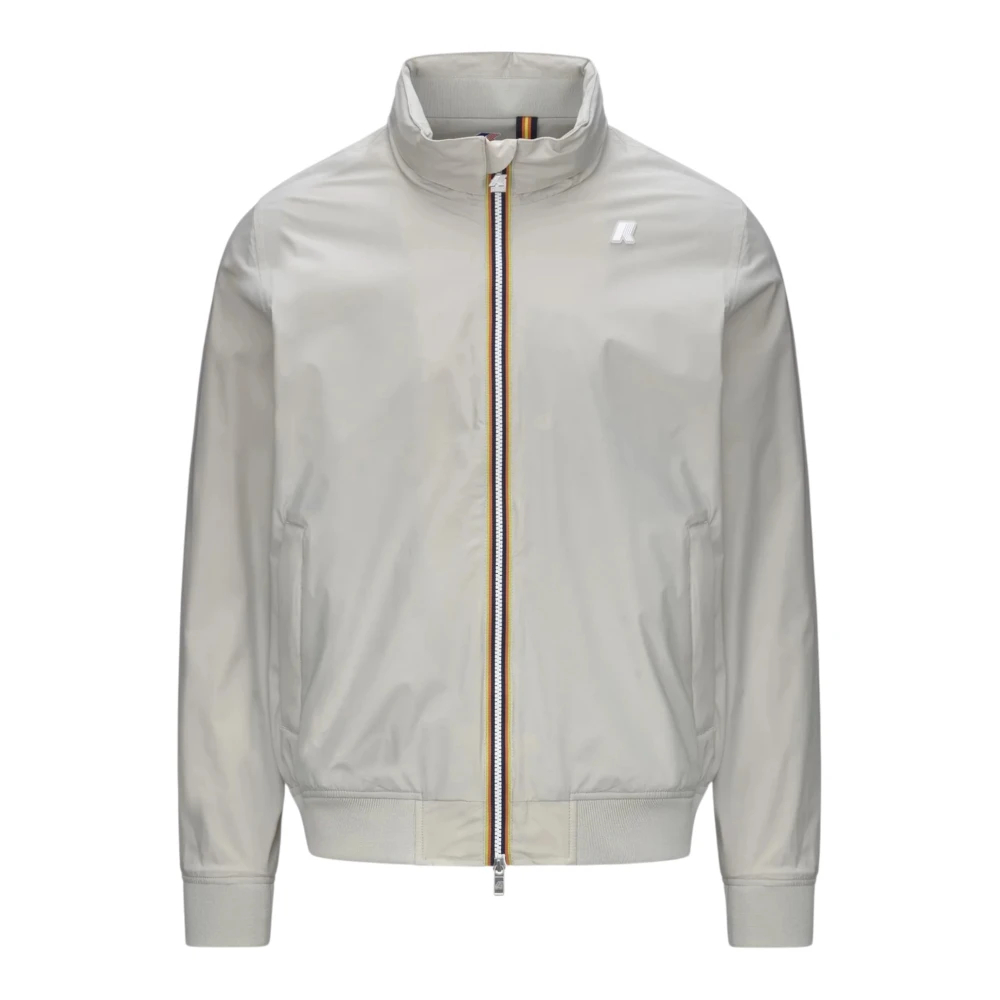 K-Way Herren Grau - Er Stretch-Nylon-Jersey-Mantel - Jackets - L