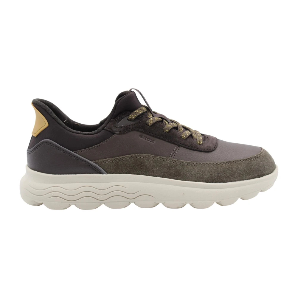 Geox Herrenschuhe Sportliche Schnürer Military/Coffee Coffee - Gr. - 45 - Bild 8