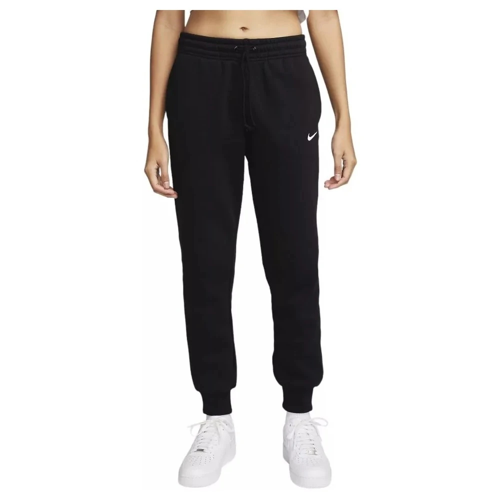 Nike Damen Schwarz Phoenix Fleece Mid Rise Trainingshose - Image 6