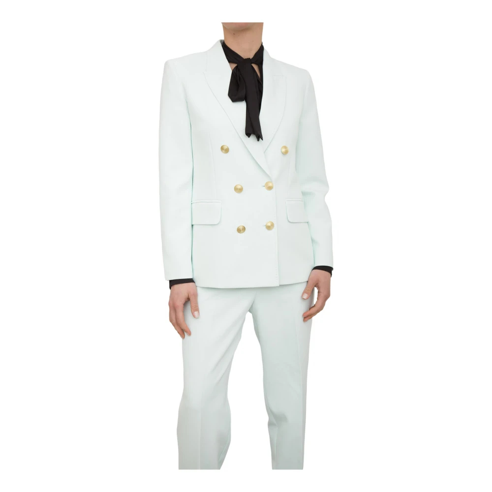 Nenette Damen Blau - Doppelreihiger Cady Poly Aqua Blazer - Jackets - M