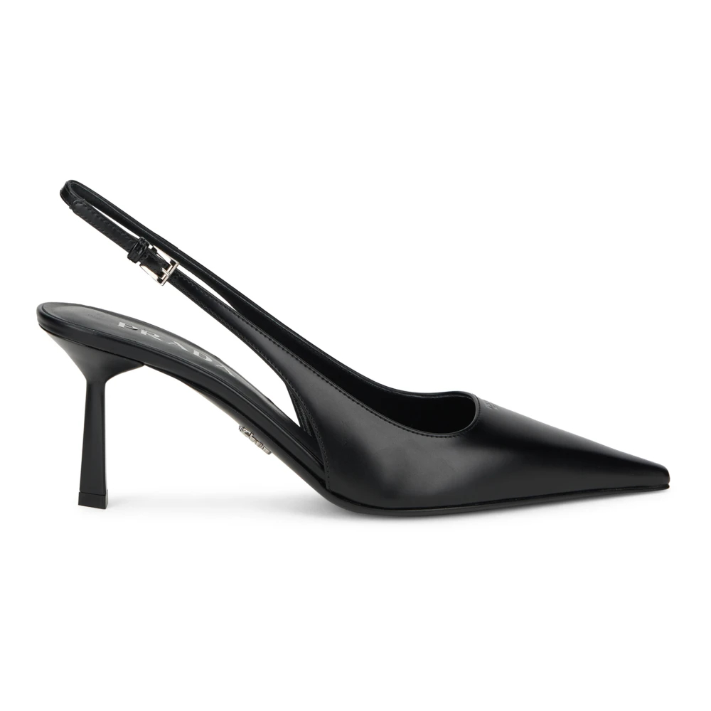 PRADA CALZATURE | Black brushed leather slingback pumps | female | 39 - Bild 4