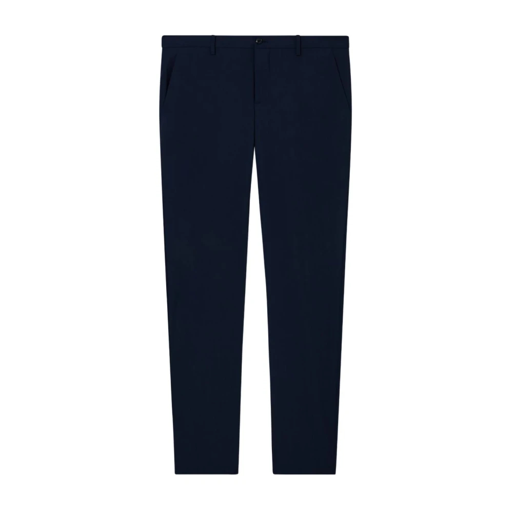 Giorgio Armani Herren Blau - Hose Aus Schurwolle Mit Flachem Bund - Trousers - 2XL