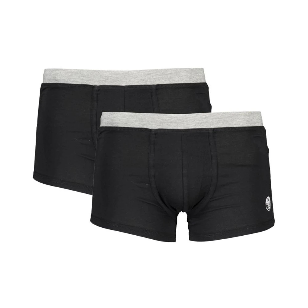 North Sails - Boxershorts Mit Kontrastierendem Bund Bi-Pack - Underwear - Herren - Schwarzk - S - Bild 6