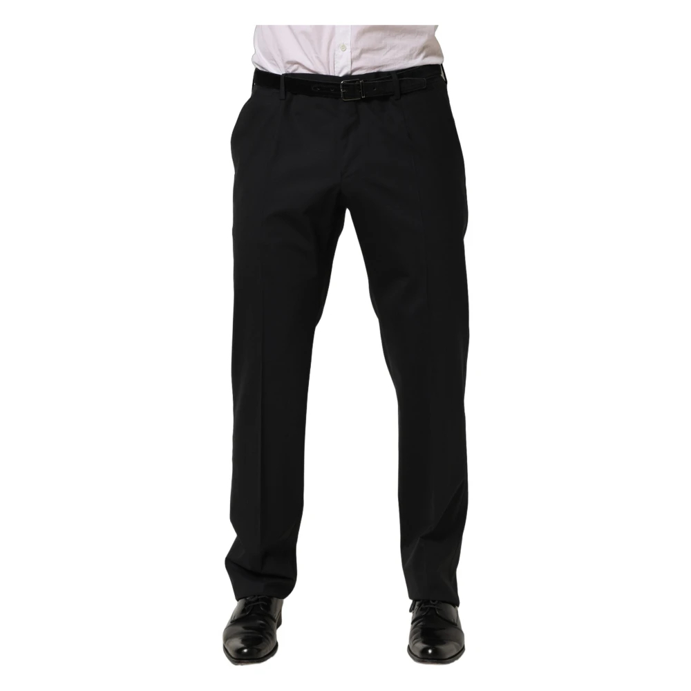 Dolce & Gabbana Herren Schwarz - Anzughose Mit Schmal Zulaufendem Bein - Trousers - K - Xl