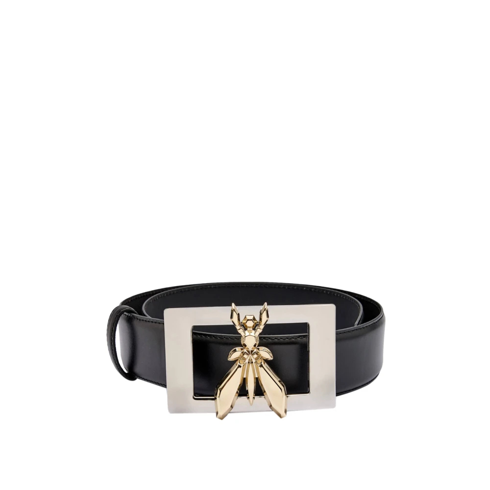 Patrizia Pepe Damen Schwarz - Er Ledergürtel Mit 3D-Fliege - Accessories - K - L