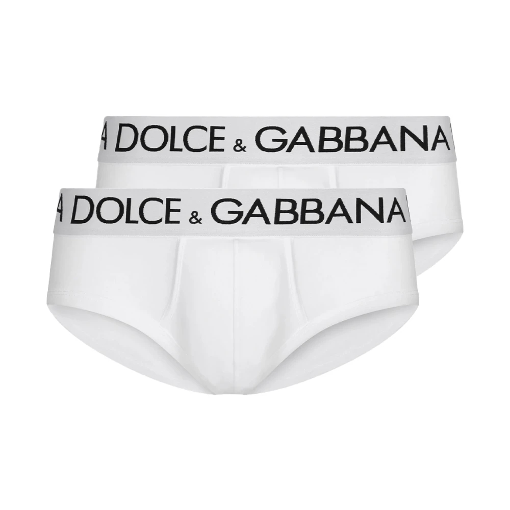 Dolce & Gabbana Herren Weiß - E Brando Brief 2Er-Pack Unterwäsche - Underwear - 3XL