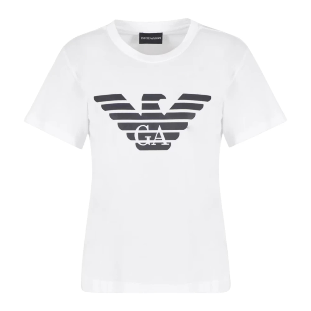 Emporio Armani Damen Weiß - Es Kurzarm-T-Shirt 8N2t9c2j53zf108 - Tops - L