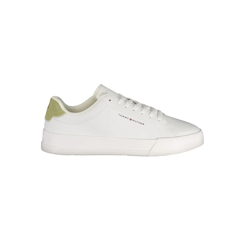 Tommy Hilfiger Herren Weiß Bianco Polyurethan Sneaker Eu45 - Bild 4