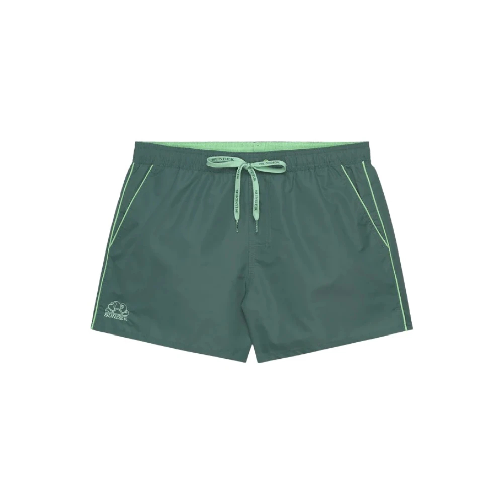 Sundek Herren Grün - Boxer Mare Con Taschino Sul Retro - Swimwear - Xl