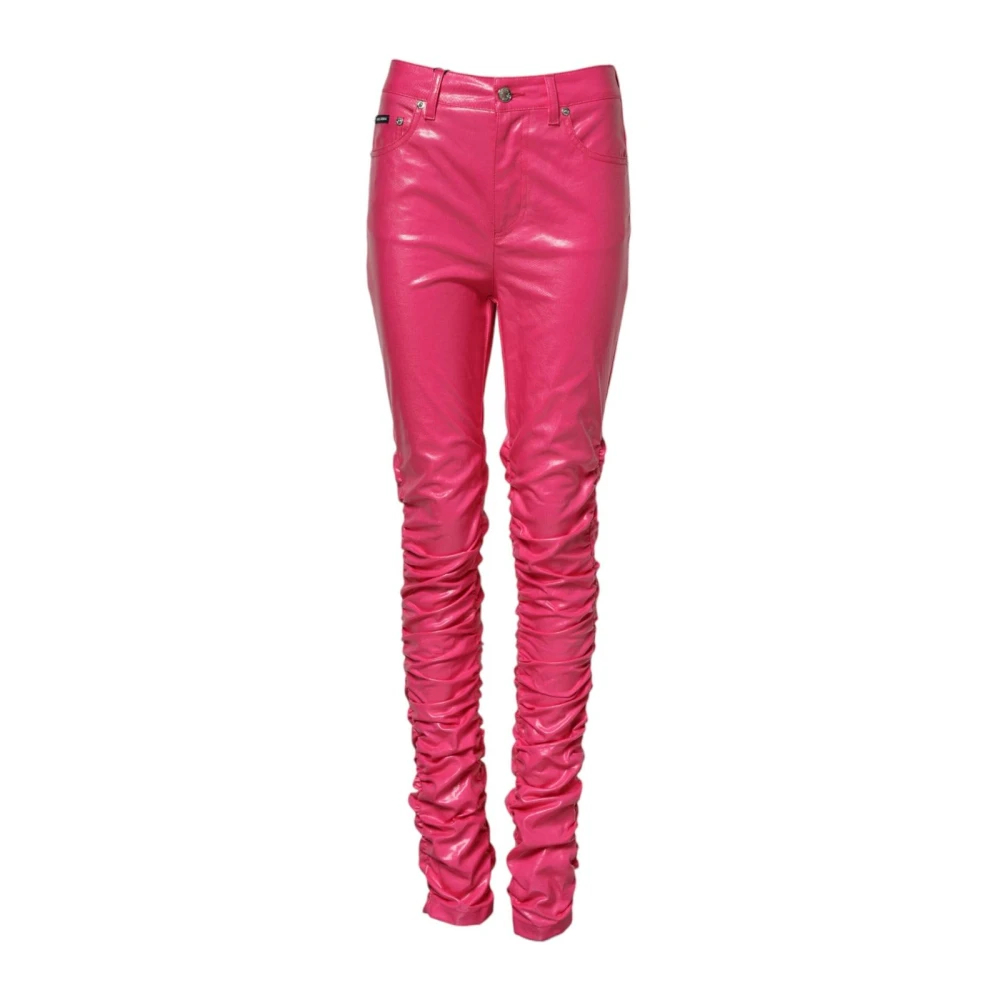 Dolce & Gabbana Damen Rosa - Skinny Baumwoll Denim Jeans - Jeans - S