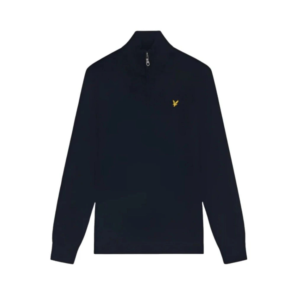 Lyle and Scott Cotton Merino 1/4 Zip Jumper en Dark Navy, Herren Größe Large - Bild 7