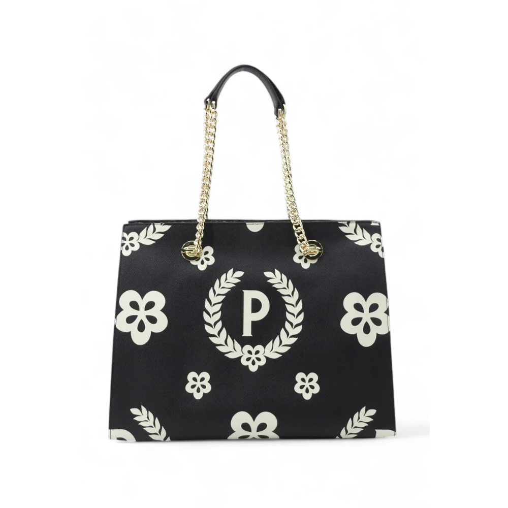 Pollini Herren Schwarz - Puffy Heritage Tote Bag Mit Abnehmbaren Griffen - Bags - K - One Size